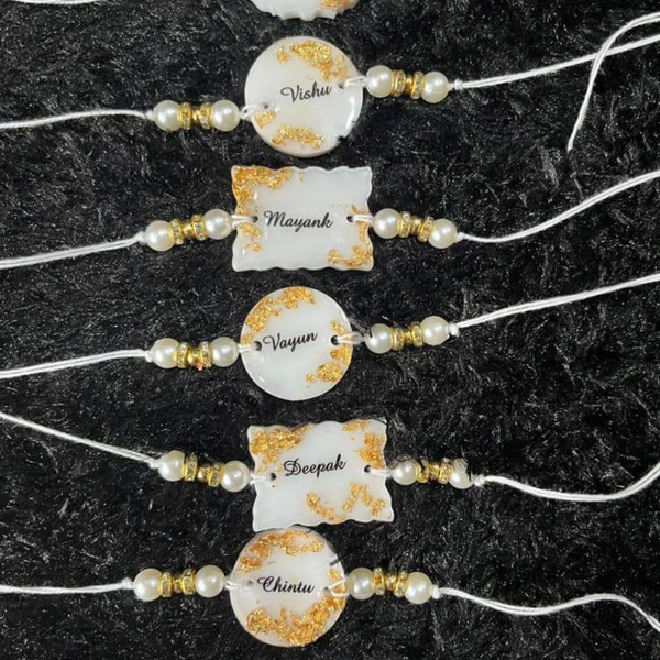 Resinarticrafts customized resin rakhi