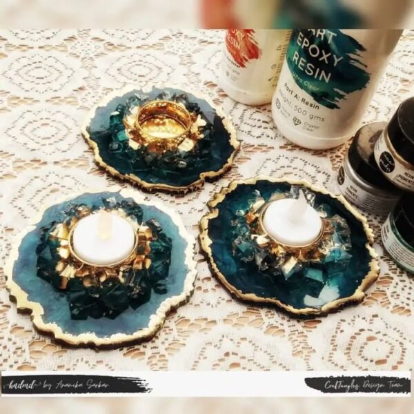 Resinarticrafts Resin Tea Light Holder