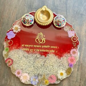 Resinarticrafts Resin Pooja Platter