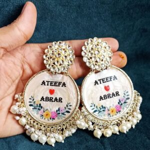 Resinarticrafts Customized Resin Earrings