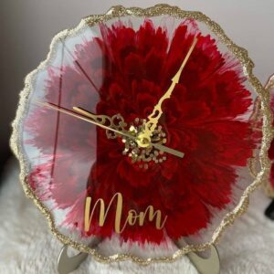 Resinarticrafts personalized resin clock