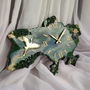 Resinarticrafts resin clock
