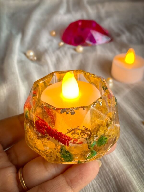 Resinarticrafts Resin Tea Light Holder
