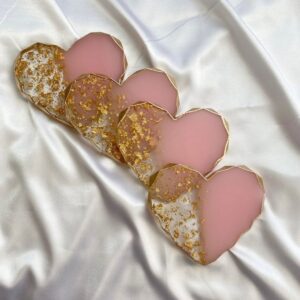 Resinarticrafts Resin Coaster Set (4 Pieces)