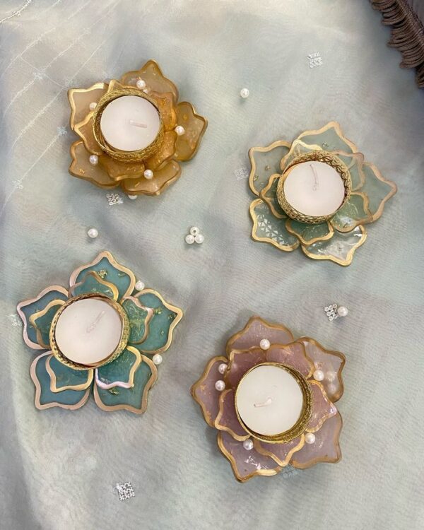 Resinarticrafts Resin Tea Light Holder