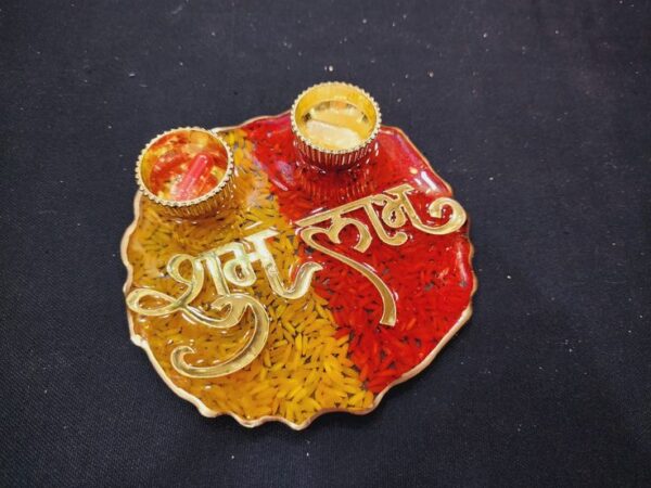 Resinarticrafts Resin Pooja Platter
